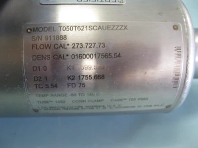 USED Micro Motion T050 T621SCAUEZZX