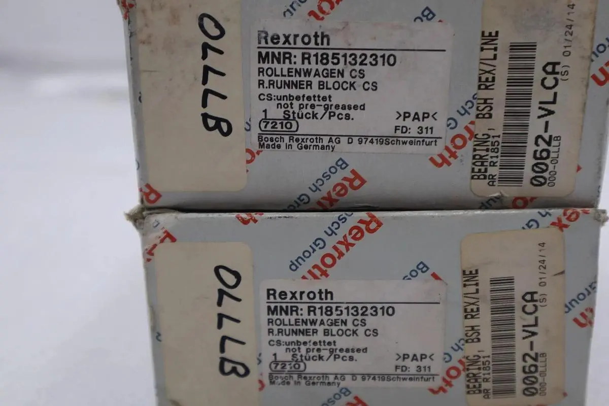 NEW R185132310 Bosch Rexroth Roller Rail Runner Block STOCK K-1520A