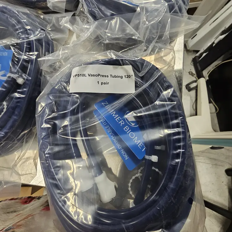 New | in-Stock Zimmer Biomet Zimmer Biomet VasoPress VP510L Compression Tubing 120" (Brand New - 1 Pair) Medical Parts Texas US | PT Medical Technologies #1520470