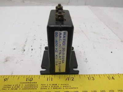 American Autoguard E-CT-020 Power Transformer Ratio: 20:0 .025A 50-400Hz KV:0.6