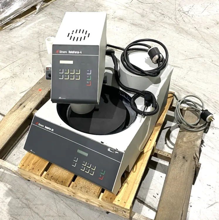 Used STRUERS ROTOPOL-35 LAB POLISHING/GRINDER W/ ROTOFORCE-4 HEAD Lapping / Polishing / Grinding Michigan US | Maverick Industrial Sales #1089126