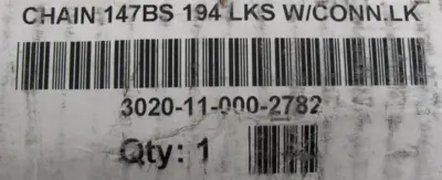 NEW REGINA 16B ENDURO CHAIN 147BS 194 LINKS 10' 3020-11-000-2782