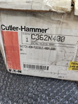 NEW Cutler-Hammer C362N400