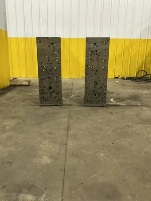 12" x  36" x 18" SET OF 2 T-SLOTTED ANGLE PLATES: YOBRO 25350