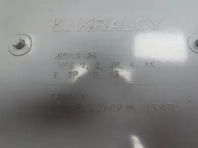 Kraloy JBX12126 Electrical Enclosure 12x12x6" PVC Junction Pull Box 4.5x9.75"