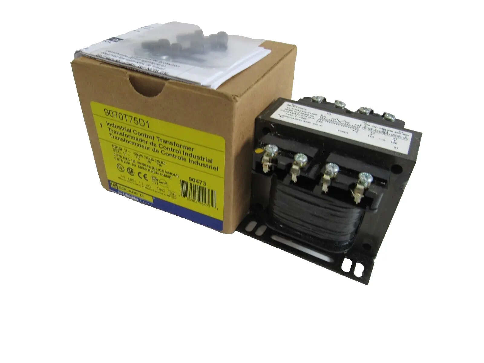 NEW SQUARE D 9070T75D1 TRANSFORMER