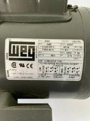 Used WEG Motor WEG Motors (misc) California US | Amiron Machinery #726053
