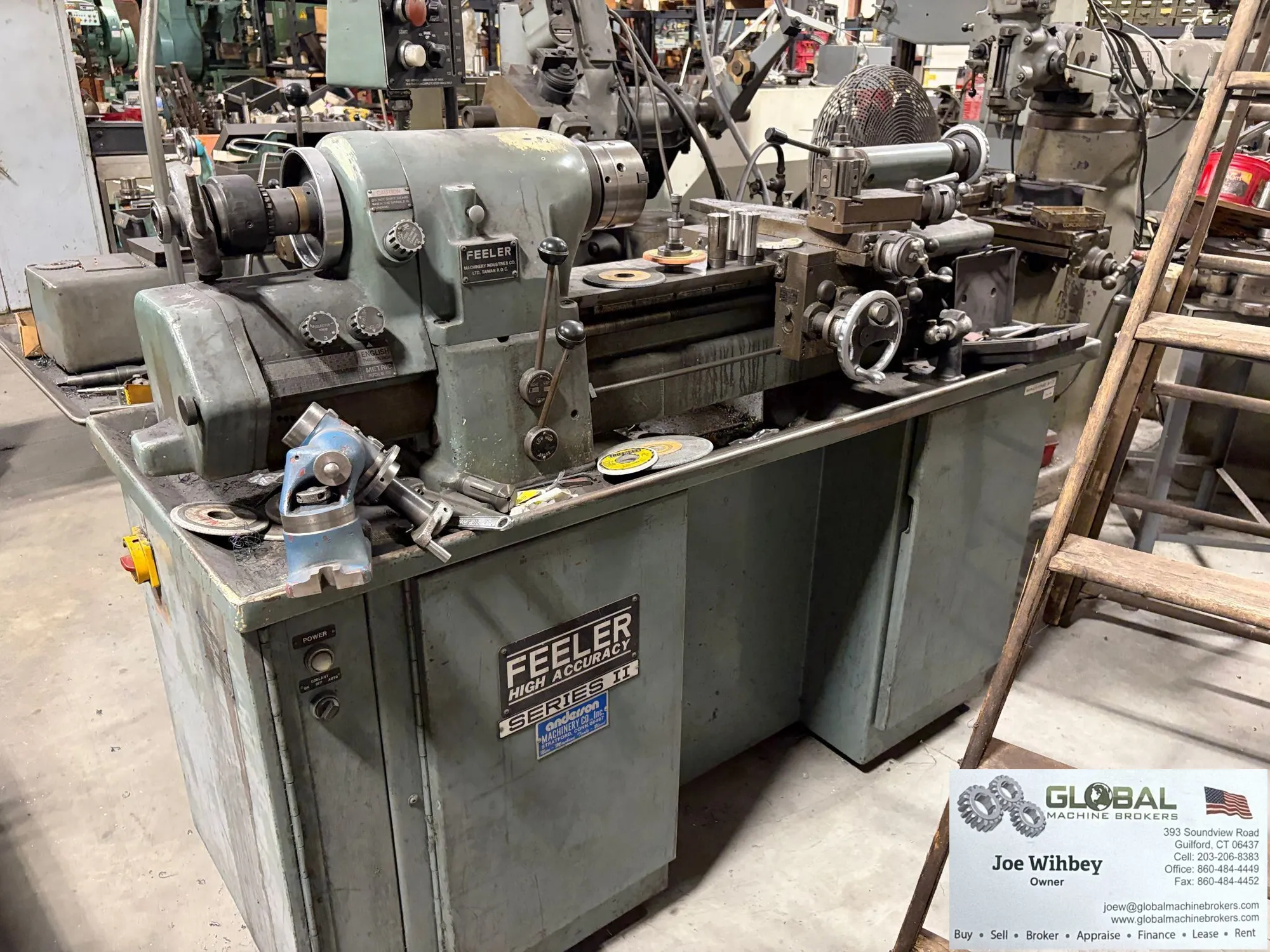 Feeler ("Hardinge") Series II FTL-618E Precision ToolRoom Lathe w/Tools