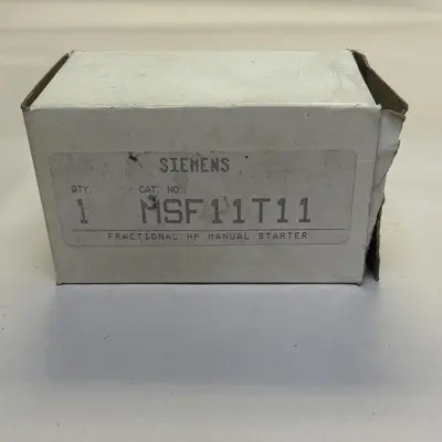 New | in-Stock SIEMENS MSF11T11 Starters | Surplus Asset Holdings #1205138