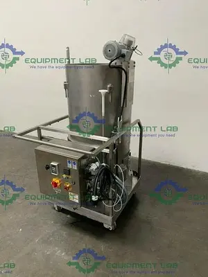 USED HYCLONE 250L SV50172.01 MIXER W/ GTR 4 1/4HP MOTOR ON ROLLING CART