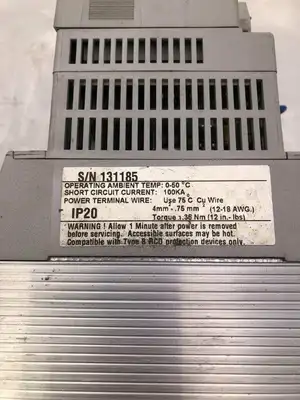 Allen-Bradley Devicenet 160S-AA02NSF1 Ser B 0.5HP Variable Speed Drive FRN 6.00