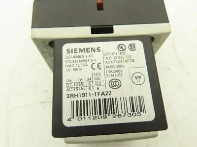 Siemens Contactor Relay 24V Coil 1.5Hp 600V Mixed Lot of 3