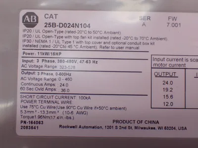NEW ALLENBRADLEY 25BD024N104