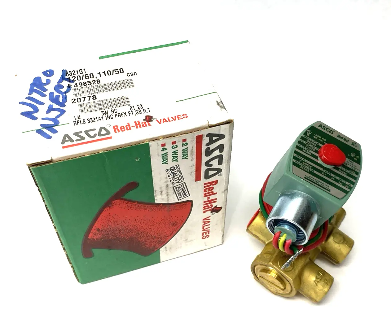 New | in-Stock ASCO RED HAT 3-WAY NORMALLY CLOSED SOLENOID VALVE 1/4" PIPE 20778 Solenoid Valves Michigan US | Maverick Industrial Sales #1090913