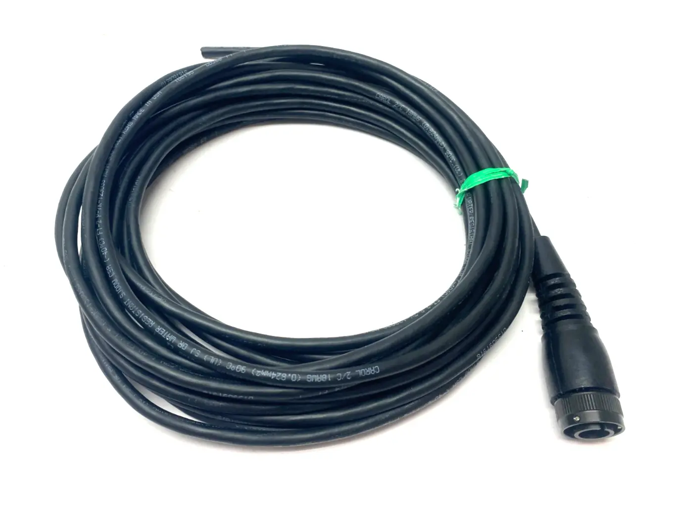 USED CAROL, CAROLPRENE SINGLE ENDED 2-COND 2-PIN CONNECTOR CORDSET 18AWG
