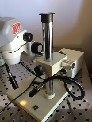 Nikon SMZ645 Microscope w/ Dolan Jenner "MI -150" Fiber Optic Illuminator & MORE