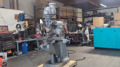 Bridgeport 1.5 HP J Head Vertical Mill Milling Machine Variable Speed 460V 3 Ph