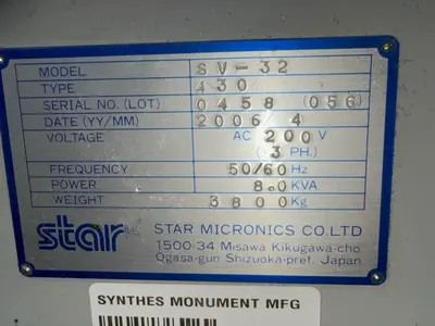Used 2006 STAR SV32 Swiss Type Automatic Screw Machines Ohio US | HGR 24 #1260989