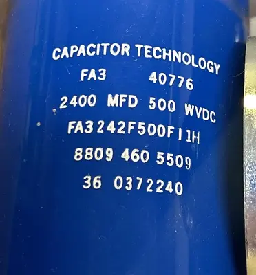 Used CAPACITOR TECHNOLOGY FA3242F500FI1H Miscellaneous Equipment (Electrical & Power) | Surplus Asset Holdings #1200439