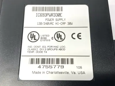 USED GE FANUC POWER SUPPLY 120/240VAC 125VDC 50W LOT OF 2