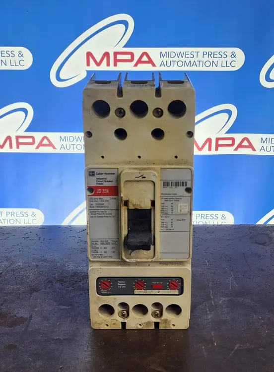Used CUTLER-HAMMER JD3250F Circuit Breakers | Midwest Press and Automation #577627