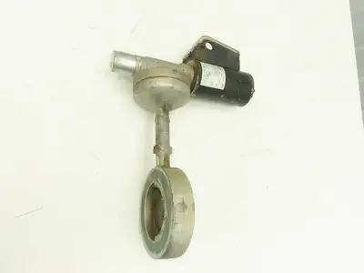 Krom Schroder MB 7NQ3  4" Wafer Butterfly Valve w/Solenoid Actuator 120VAC DN100