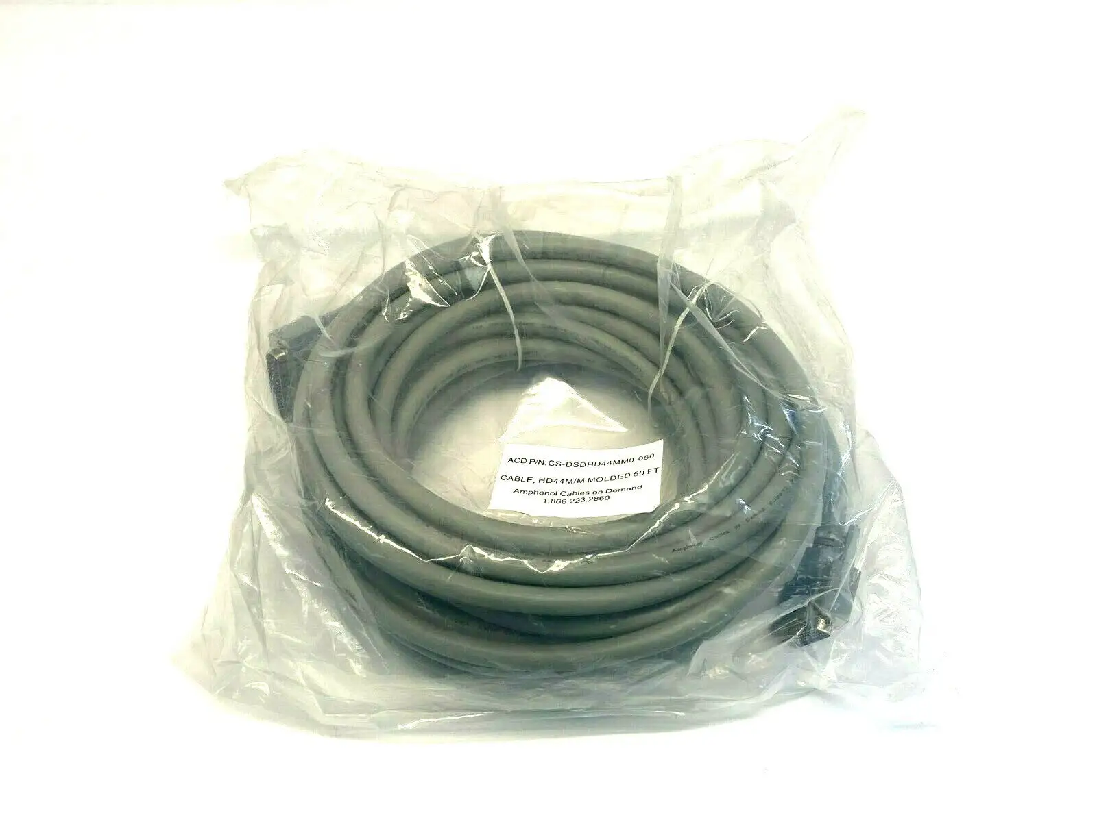 CS-DSDHD44MM0-050 | Amphenol  Male Heavy Duty D-Sub 44 Pin Cordset 50' FT - New