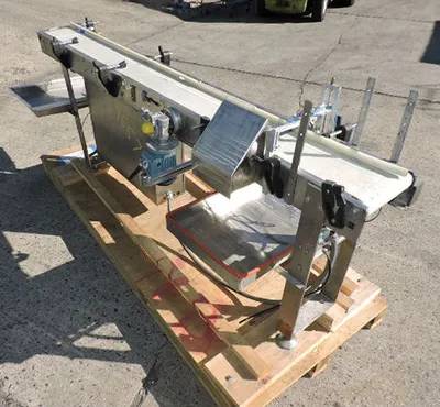 USED SS BELT CONVEYOR 9" W X 94"