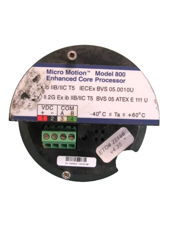 Used Micro Motion 800 Sensors New Hampshire US | Bitter End Trading #1128314