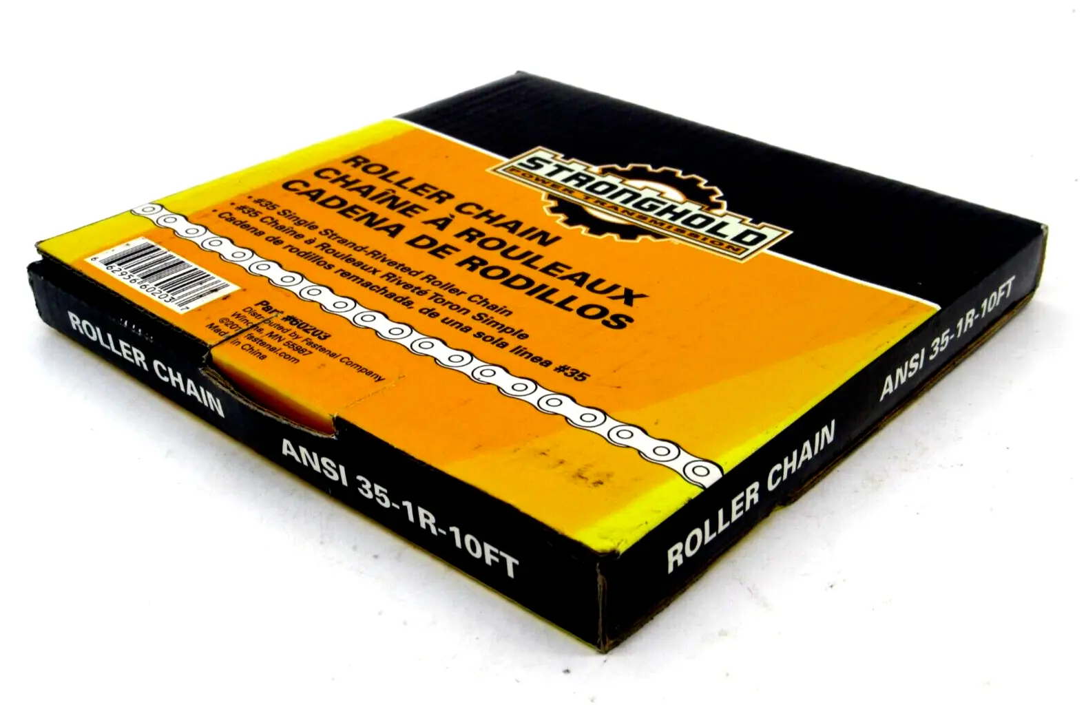 NEW STRONGHOLD ANSI 35-1R-10FT ROLLER CHAIN ANSI351R10FT