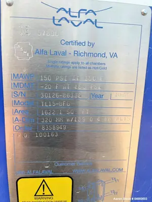 Used ALFA LAVAL TL15-BFG Plate Exchangers Illinois US | Aaron Equipment #1454413