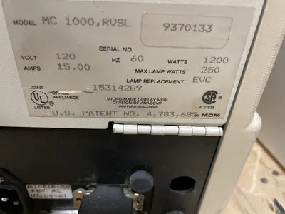 Micro Design MC-1000 Micro-Copy 2000 Microfilm/Microfiche Reader / Viewer
