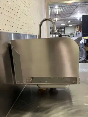 Used John Boos Used John Boos PBHS-W-0909 Stainless Steel Hand Sink with Faucet Sinks Illinois US | Falcon Restaurant Supply #1375051