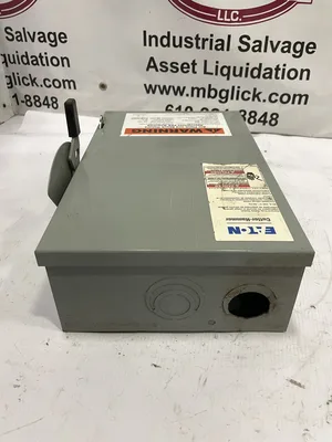 Eaton Cutler-Hammer DG322NGB 60A 3 Pole Safety Disconnect Switch 120V 240V