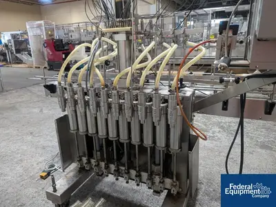 USED Kaps All Kaps-All Volumetric Piston Filler, Model VOL-32-8, 10 Nozzle