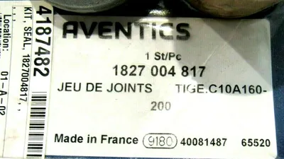 LOT OF 2 NEW AVENTICS 1827 004 817 SEAL KIT 1827004817