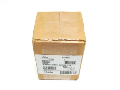 F22LE45C,18160 | Hoffman F22LE45C Lay-In Wireway 45-Degree Elbow Outside Opening 2.50"x2.50" Gray - New
