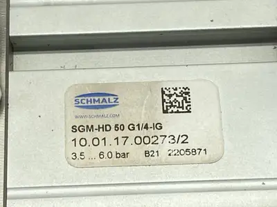 SGM-HD 50 G1/4-IG | Schmalz  Pneumatic Magnetic Gripper 10.01.17.00273 BAD THREADS - For parts or not working