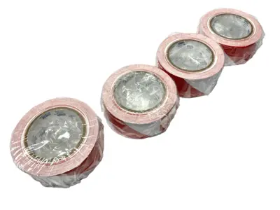 NEW ULINE INDUSTRIAL VINYL SAFETY TAPE RED/WHITE 2" X 36 YDS LOT OF 4