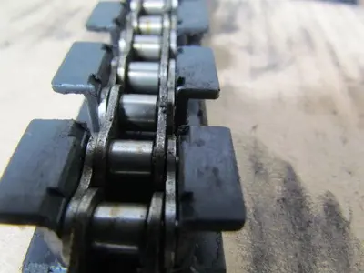 Rexnord 1843 Tab 1.25 1-1/4" BWR wide tabletop conveyor chain 1/2"Pitch 153ft Long
