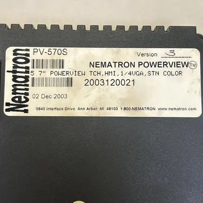 Used NEMATRON PV-570S Automation Control (HMI) Ohio US | Surplus Asset Holdings #1236572