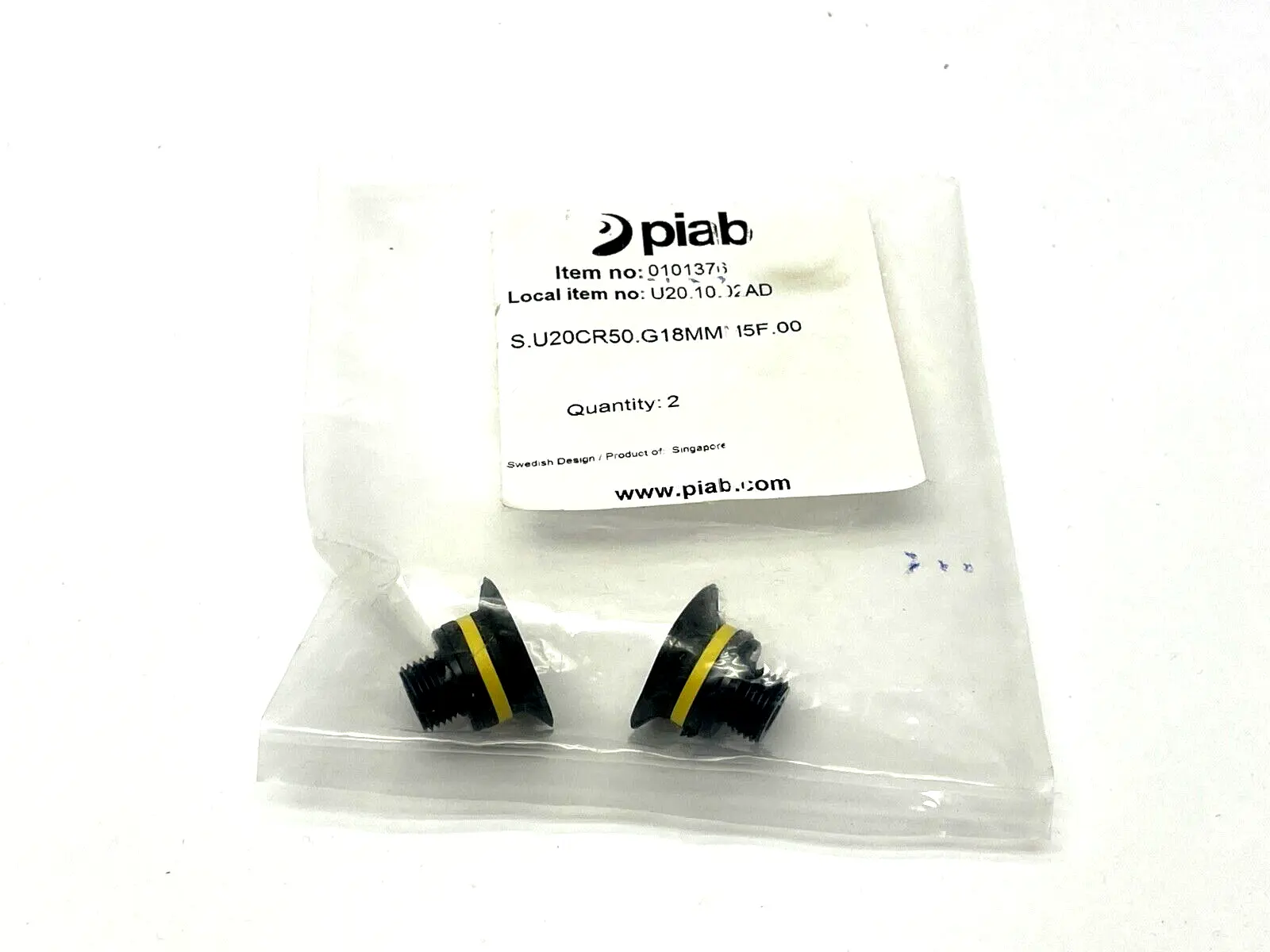 New | in-Stock Piab S.U20CR50.G18MMM5F.00 Parts (Hydraulics and Pneumatics) Michigan US | Maverick Industrial Sales #1454080