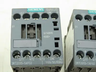 Siemens 3RT2015-1AF02 Contactor 7.5HP 3PH 575VAC 20A 2NC Lot of 6