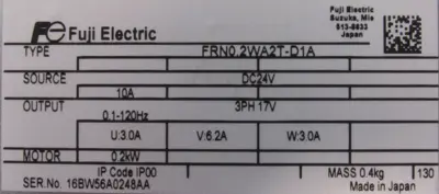 NEW FUJI ELECTRIC FRN0-2WA2T-D1A DC INVERTER FRN02WA2TD1A