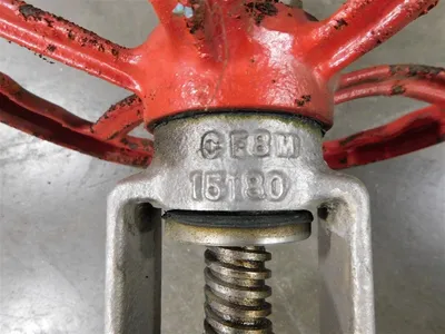 4" Aloyco Stainless Steel Gate Valve Class 150 CF8M Rising Stem Bent Handle Used