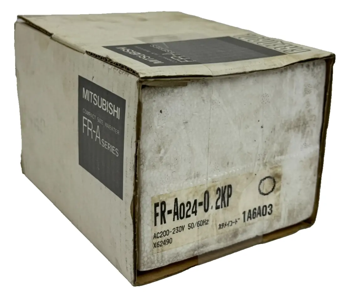 NEW MITSUBISHI FR-A024-0.2KP FREQROL INVERTER DRIVE 200-230V 50/60HZ 1.5A