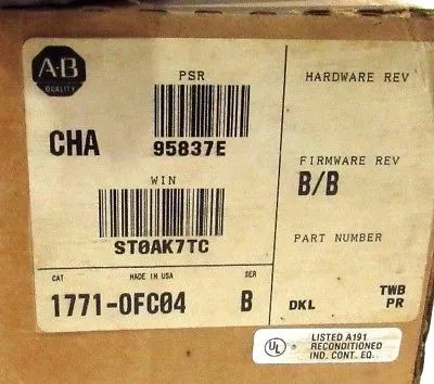 NEW ALLEN BRADLEY 1771-OFC04 ANALOG OUTPUT MODULE SER.B 1771OFC04