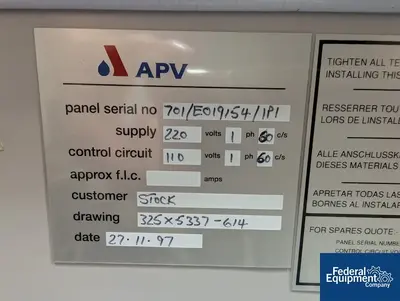 USED APV 19 MM APV Baker Perkins Twin Screw Extruder, Model MP-19-TC