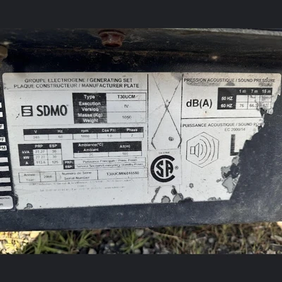 USED SDMO (KOHLER) T30UCM