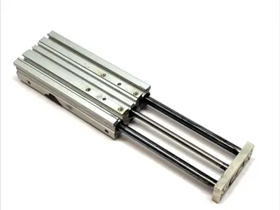 USED SMC COMPACT GUIDED CYLINDER 12MM BORE 100MM STROKE